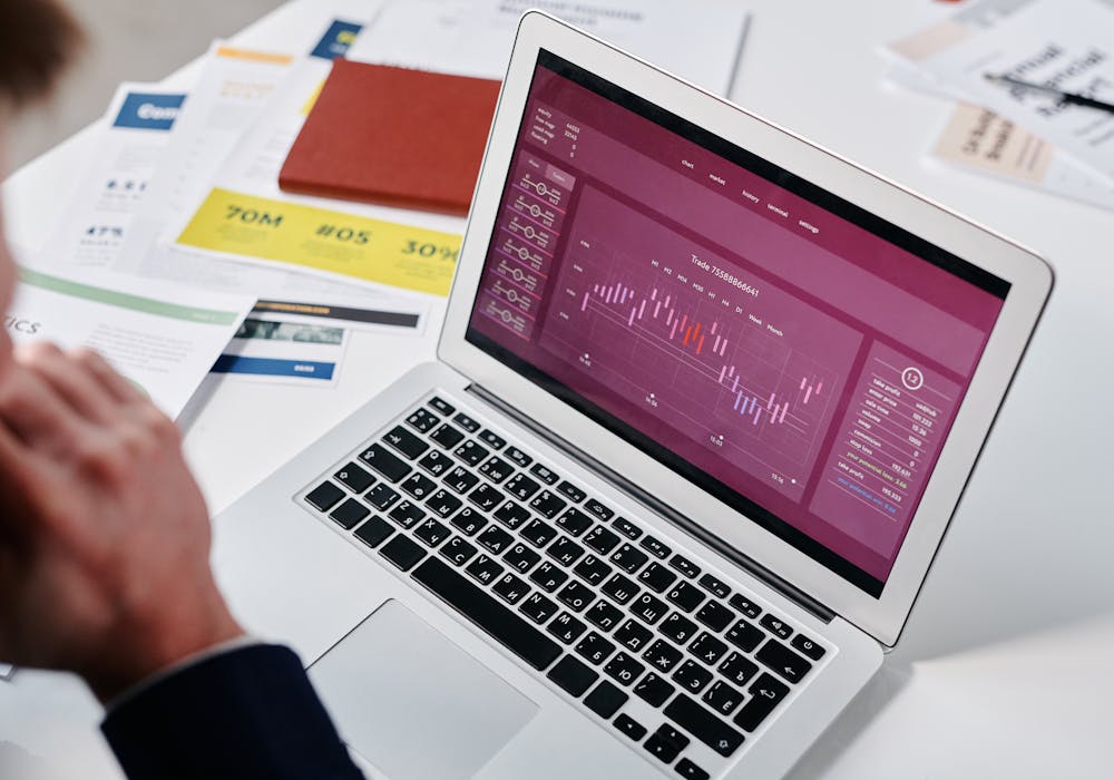 Professional analytics dashboard displayed on a computer screen